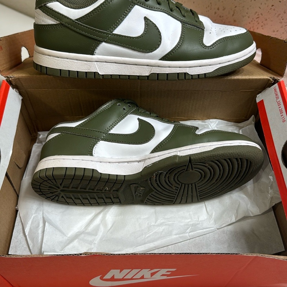 Nike Woman's Green and White Sneakers